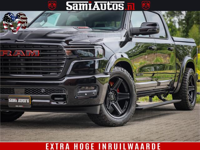 Dodge 1500 RAM Night Premium | Full Option | De Meest Luxe Pick-Up in zijn Klasse | Comfortabele Dubbele Cabine met Royale 5 Zitplaatsen | BPM vrij | Nu Leverbaar uit Voorraad | Voorraad Nr 2287 - 3384