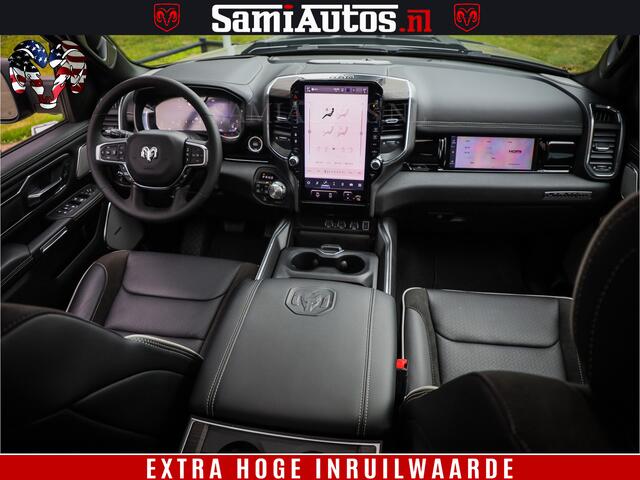 Dodge 1500 RAM Night Premium | Full Option | De Meest Luxe Pick-Up in zijn Klasse | Comfortabele Dubbele Cabine met Royale 5 Zitplaatsen | BPM vrij | Nu Leverbaar uit Voorraad | Voorraad Nr 2287 - 3384