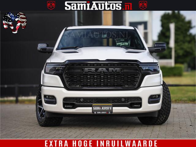 Dodge 1500 RAM Limited Night High Output 540HP 706Nm | Massage + Full Option | De Meest Luxe en Volle Pick-Up in zijn Klasse | Comfortabele Dubbele Cabine met Royale 5 Zitplaatsen | BPM vrij | Nu Leverbaar uit Voorraad | Voorraad Nr 2336 - 7700
