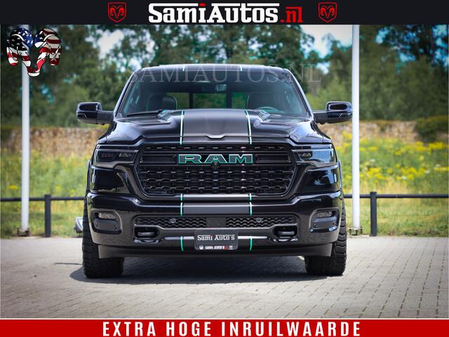 Dodge 1500 Ram Limited Night High Output 540HP 706Nm | Massage + Full Option | De Meest Luxe en Volle Pick-Up in zijn Klasse | Comfortabele Dubbele Cabine met Royale 5 Zitplaatsen | BPM vrij | Nu Leverbaar uit Voorraad | Voorraad Nr 2320 - 5138