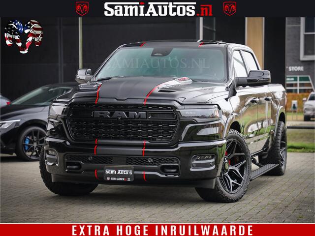 Dodge 1500 Ram Limited Night High Output 540HP 706Nm | Massage + Full Option | De Meest Luxe en Volle Pick-Up in zijn Klasse | Comfortabele Dubbele Cabine met Royale 5 Zitplaatsen | BPM vrij | Nu Leverbaar uit Voorraad | Voorraad Nr 2324 - 5142