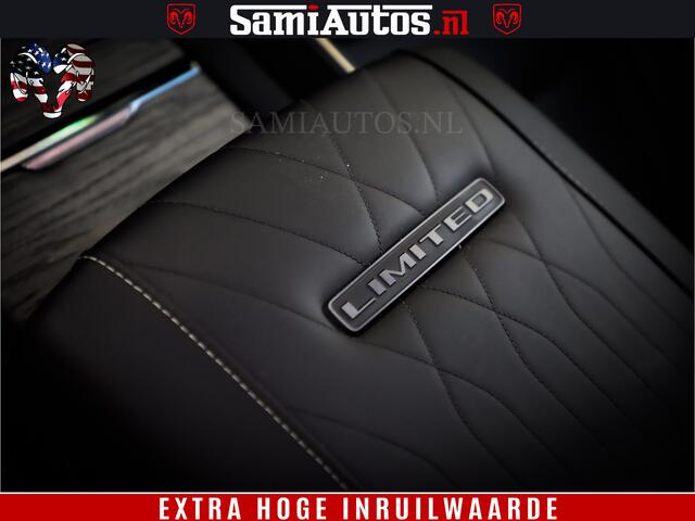 Dodge 1500 Ram Limited Night H.O 540HP 706Nm | Massage + Full Option | De Meest Luxe en Volle Pick-Up in zijn Klasse | Comfortabele Dubbele Cabine met Royale 5 Zitplaatsen | BPM vrij | Nu Leverbaar uit Voorraad | Voorraad Nr 2349 - 5159