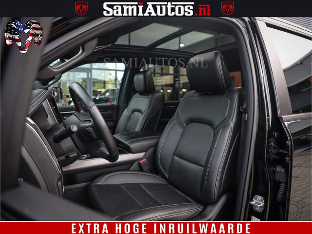 Dodge 1500 Ram SPORT BLACK EDITION | 4X4 5.7 V8 | VOL OPTIES | 360 CAMERA | APPLE CARPLAY | 3500KG | 22INCH NIGHT | FULL LED | ADAPTIVE CRUISE | MEMORY SEATS | LEDER | DUBBELE CABINE | CREWCAB