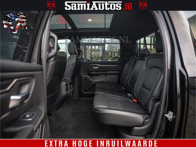 Dodge 1500 Ram SPORT BLACK EDITION | 4X4 5.7 V8 | VOL OPTIES | 360 CAMERA | APPLE CARPLAY | 3500KG | 22INCH NIGHT | FULL LED | ADAPTIVE CRUISE | MEMORY SEATS | LEDER | DUBBELE CABINE | CREWCAB