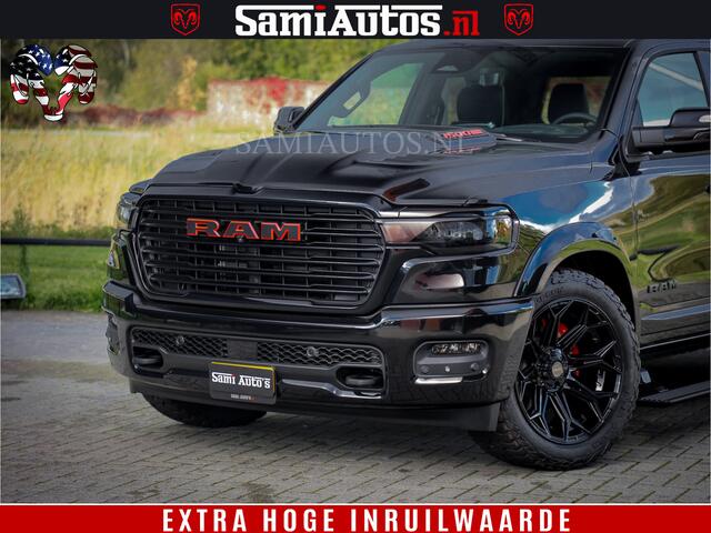 Dodge 1500 RAM Night Premium | Full Option | De Meest Luxe Pick-Up in zijn Klasse | Comfortabele Dubbele Cabine met Royale 5 Zitplaatsen | BPM vrij | Nu Leverbaar uit Voorraad | Voorraad Nr 2200 - 0886