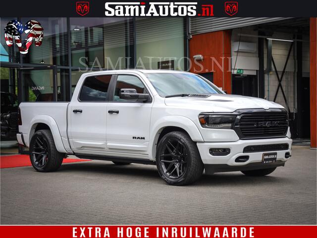 Dodge 1500 Ram Laramie Sport | V8 5,7 402 HP | Krachtige Hemi | Panorama Dak | 12' Scherm | Comfortabele Dubbele Cabine met Royale 5 Zitplaatsen | BPM vrij | Nu Leverbaar uit Voorraad | Voorraad Nr 2527-641273