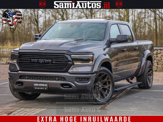 Dodge 1500 Ram Laramie Sport 5.7 V8 HEMI 402PK 4x4 | Panorama dak | 12' Scherm |Granite Crystal Metallic | Crew Cab | 5 Persoons | Dubbele Cabine | DC | VOORRAAD NR 2522 - 41248 |