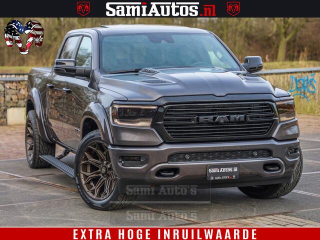 Dodge 1500 Ram Laramie Sport 5.7 V8 HEMI 402PK 4x4 | Panorama dak | 12' Scherm |Granite Crystal Metallic | Crew Cab | 5 Persoons | Dubbele Cabine | DC | VOORRAAD NR 2522 - 41248 |