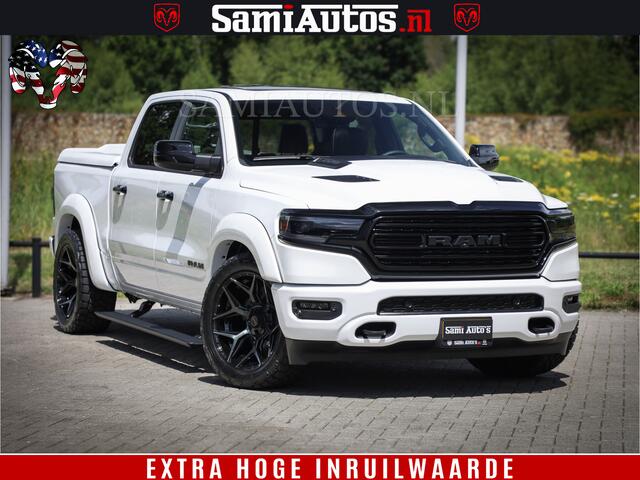 Dodge 1500 Ram Limited Night | 5.7 V8 Hemi Full Option | Comfortabele Dubbele Cabine met Royale 5 Zitplaatsen | De Meest Luxe en Volle Pick-Up in zijn Klasse | BPM vrij | Nu Leverbaar uit Voorraad | Voorraad Nr v45lpr