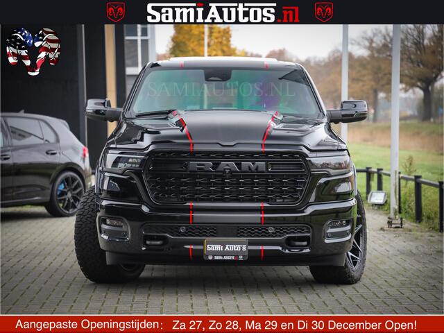 Dodge 1500 Ram Limited Night High Output 540HP 706Nm | Massage + Full Option | De Meest Luxe en Volle Pick-Up in zijn Klasse | Comfortabele Dubbele Cabine met Royale 5 Zitplaatsen | BPM vrij | Nu Leverbaar uit Voorraad | Voorraad Nr 2324 - 5142