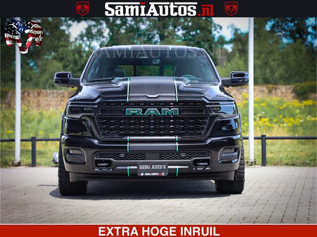 Dodge 1500 Ram Limited Night High Output 540HP 706Nm | Massage + Full Option | De Meest Luxe en Volle Pick-Up in zijn Klasse | Comfortabele Dubbele Cabine met Royale 5 Zitplaatsen | BPM vrij | Nu Leverbaar uit Voorraad | Voorraad Nr 2320 - 5138