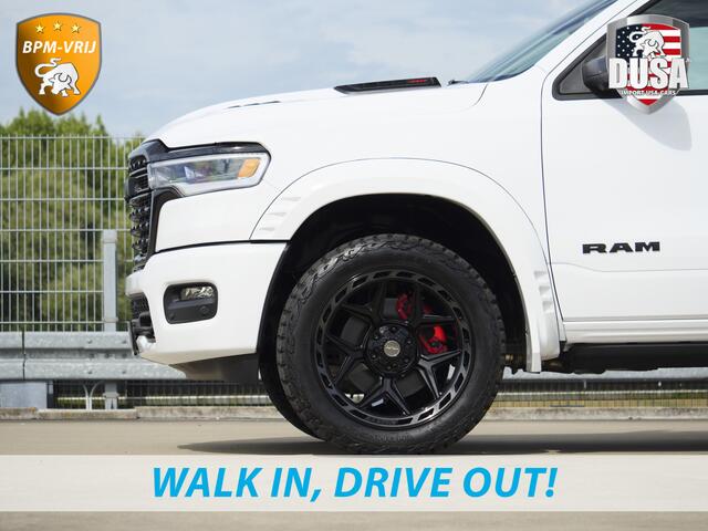 Dodge 1500 RAM | | Limited | Night | 3.0L Twin-Turbo I6 | High Output | | Passenger Display | 14,4 Touch Screen | Harman Kardon | RAMBOX Getoonde accessoires zijn verkrijgbaar tegen meerprijs