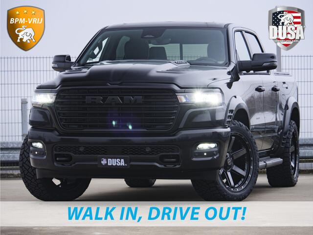 Dodge 1500 RAM | Laramie | Night | 3.0L I6 Hurricane | BPM-VRIJ | 4X4 | | BPM-VRIJ | 14,4-inch Touchscreen | Passenger Display | Getoonde accessoires zijn verkrijgbaar tegen meerprijs