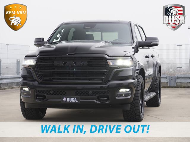 Dodge 1500 RAM | Laramie | Night | 3.0L I6 Hurricane | BPM-VRIJ | 4X4 | | BPM-VRIJ | 14,4-inch Touchscreen | Passenger Display | Getoonde accessoires zijn verkrijgbaar tegen meerprijs