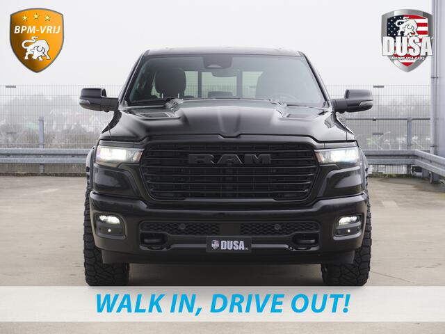 Dodge 1500 RAM | Laramie | Night | 3.0L I6 Hurricane | BPM-VRIJ | 4X4 | | BPM-VRIJ | 14,4-inch Touchscreen | Passenger Display | Getoonde accessoires zijn verkrijgbaar tegen meerprijs