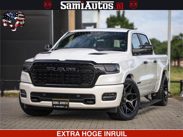 Dodge 1500 RAM Limited Night High Output 540HP 706Nm | Massage + Full Option | De Meest Luxe en Volle Pick-Up in zijn Klasse | Comfortabele Dubbele Cabine met Royale 5 Zitplaatsen | BPM vrij | Nu Leverbaar uit Voorraad | Voorraad Nr 2336 - 7700