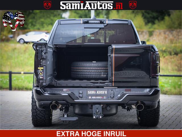 Dodge 1500 Ram Limited SPORT H.O 540HP 706Nm | Massage + Full Option | De Meest Luxe en Volle Pick-Up in zijn Klasse | Comfortabele Dubbele Cabine met Royale 5 Zitplaatsen | BPM vrij | Nu Leverbaar uit Voorraad | Voorraad Nr 2331