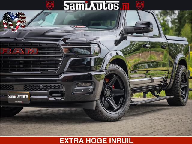 Dodge 1500 RAM Night Premium | Full Option | De Meest Luxe Pick-Up in zijn Klasse | Comfortabele Dubbele Cabine met Royale 5 Zitplaatsen | BPM vrij | Nu Leverbaar uit Voorraad | Voorraad Nr 2287 - 3384