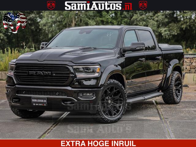 Dodge 1500 Ram LARAMIE SPORT | HEMI 5.7 V8 4x4 | LPG | Grootscherm 12" | LARAMIE PERFORMANCE | ZWART | CREWCAB 5'7 | GRIJSKENTEKEN | DUBBELE CABINE | 5 Persoons | VOORRAAD NR 2573 - 6545
