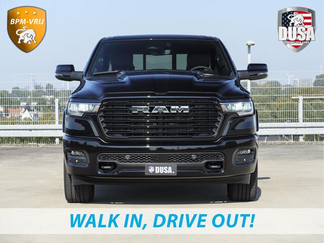 Dodge 1500 RAM | Laramie | Sport | Crew Cab | 4X4 | Panorama | 12-inch Touchscreen | Sport | BPM VRIJ Getoonde accessoires zijn verkrijgbaar tegen meerprijs
