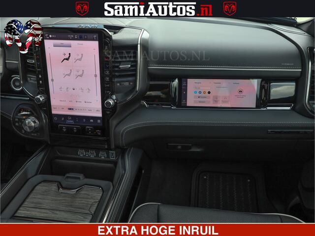 Dodge 1500 Ram Limited Night H.O 540HP 706Nm | Massage + Full Option | De Meest Luxe en Volle Pick-Up in zijn Klasse | Comfortabele Dubbele Cabine met Royale 5 Zitplaatsen | BPM vrij | Nu Leverbaar uit Voorraad | Voorraad Nr 2338 - 5404