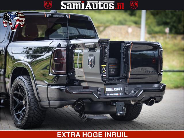Dodge 1500 Ram Limited Night H.O 540HP 706Nm | Massage + Full Option | De Meest Luxe en Volle Pick-Up in zijn Klasse | Comfortabele Dubbele Cabine met Royale 5 Zitplaatsen | BPM vrij | Nu Leverbaar uit Voorraad | Voorraad Nr 2338 - 5404