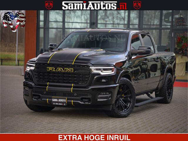 Dodge 1500 Ram Limited Night H.O 540HP 706Nm | Massage + Full Option | De Meest Luxe en Volle Pick-Up in zijn Klasse | Comfortabele Dubbele Cabine met Royale 5 Zitplaatsen | BPM vrij | Nu Leverbaar uit Voorraad | Voorraad Nr 2295 - 8559
