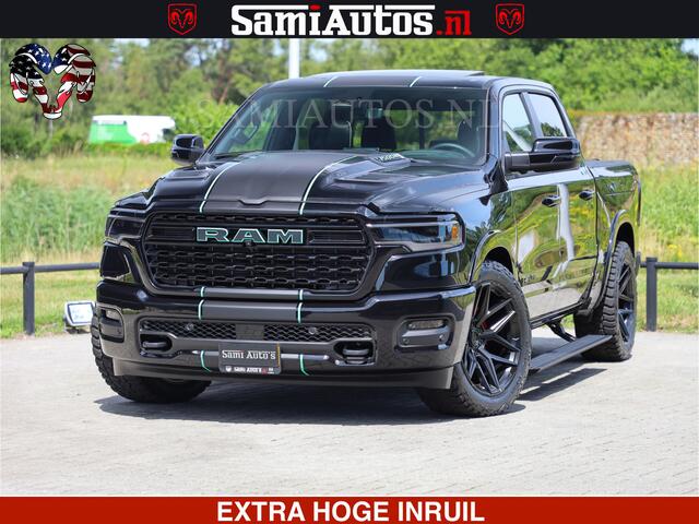 Dodge 1500 Ram Limited H.O 540HP 706Nm | Massage + Full Option | De Meest Luxe en Volle Pick-Up in zijn Klasse | Comfortabele Dubbele Cabine met Royale 5 Zitplaatsen | BPM vrij | Nu Leverbaar uit Voorraad | Voorraad Nr 2304 - 8540