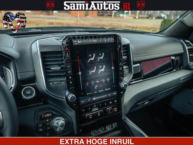 Dodge 1500 RAM Night Premium | Full Option | De Meest Luxe Pick-Up in zijn Klasse | Comfortabele Dubbele Cabine met Royale 5 Zitplaatsen | BPM vrij | Nu Leverbaar uit Voorraad | Voorraad Nr 2200 - 0886