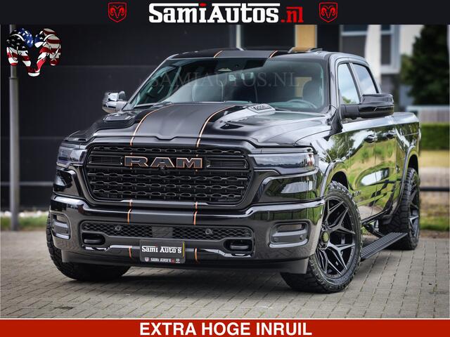 Dodge 1500 Ram Limited SPORT H.O 540HP 706Nm | Massage + Full Option | De Meest Luxe en Volle Pick-Up in zijn Klasse | Comfortabele Dubbele Cabine met Royale 5 Zitplaatsen | BPM vrij | Nu Leverbaar uit Voorraad | Voorraad Nr 2355 - 5149