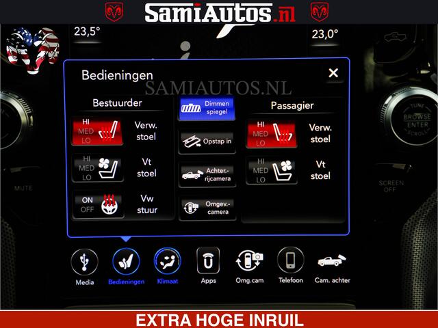 Dodge 1500 Ram LIMITED BLACK OPS | 5.7 V8 402 PK HEMI | MEEST VOLLE EN LUXE UITVOERING | CREW CAB | DUBBELE CABINE DC 5 PERSOONS | CREW CAB 5 PERSOONS | DUBBELE CABINE DC | MEEST ROYALE EN COMFORTABELE BEDRIJFSAUTO | HEAD-UP | LUCHTVERING | RONDOM CAMERA | MWK KLEP 