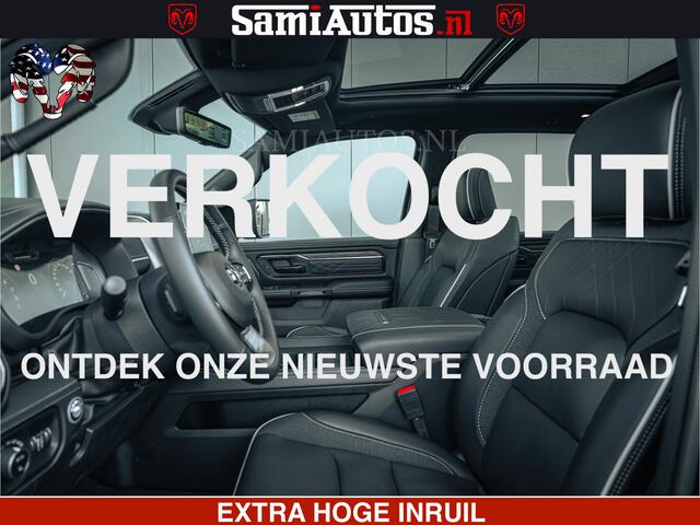 Dodge 1500 Ram Limited Night H.O 540HP 706Nm | Massage + Full Option | De Meest Luxe en Volle Pick-Up in zijn Klasse | Comfortabele Dubbele Cabine met Royale 5 Zitplaatsen | BPM vrij | Nu Leverbaar uit Voorraad | Voorraad Nr 2349 - 5159