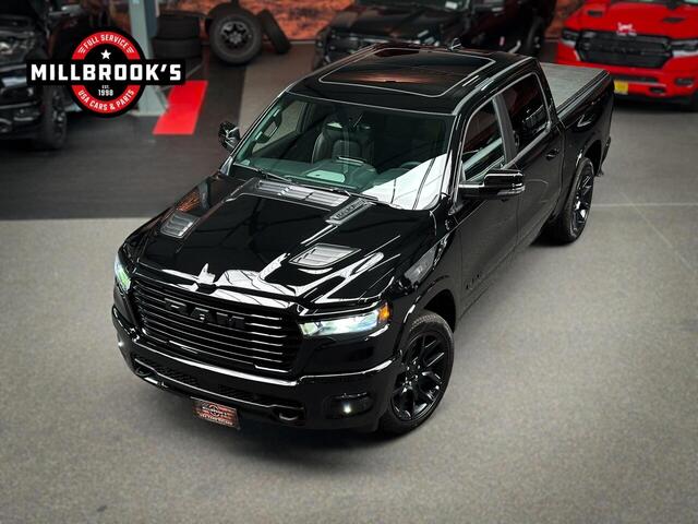 Dodge 1500 Ram 3.0 Hurricane Premium Laramie Night, BPM VRIJ, bomvol, luchtvering, passenger display, panoramadak