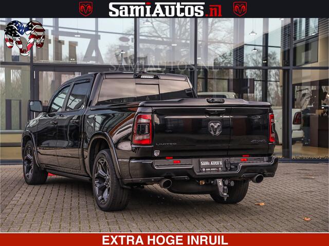 Dodge 1500 Ram LIMITED NIGHT | 5.7 V8 HEMI | HUD | MWK | LUCHTVERING | EERSTE EIGENAAR | BOM VOL ALLE OPTIES | CREW CAB DUBBELE CABINE | 5 PERSOONS | DC | 40000 KM | MEEST VOLLE RAM PICK UP |