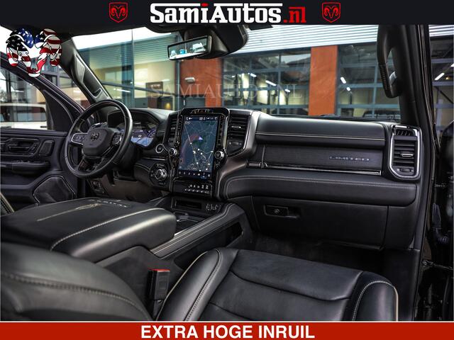 Dodge 1500 Ram LIMITED NIGHT | 5.7 V8 HEMI | HUD | MWK | LUCHTVERING | EERSTE EIGENAAR | BOM VOL ALLE OPTIES | CREW CAB DUBBELE CABINE | 5 PERSOONS | DC | 40000 KM | MEEST VOLLE RAM PICK UP |