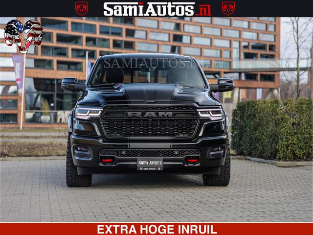 Dodge 1500 Ram Limited Night High Output 540HP 706Nm | Massage + Full Option | De Meest Luxe en Volle Pick-Up in zijn Klasse | Comfortabele Dubbele Cabine met Royale 5 Zitplaatsen | BPM vrij | Nu Leverbaar uit Voorraad | Voorraad Nr 2357 - 5182