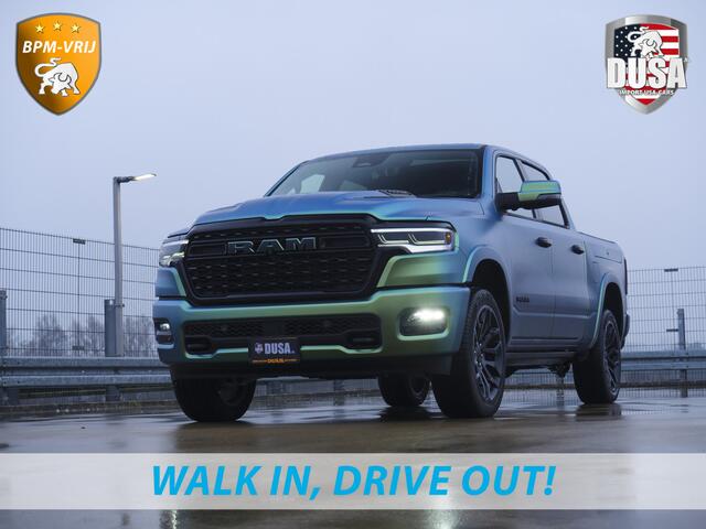 Dodge 1500 RAM | | Limited | 3.0L Twin-Turbo I6 | High Output | BPM-VRIJ | Arctic Borealis | 14,4'' U Connect | RAMBOX Getoonde accessoires zijn verkrijgbaar tegen meerprijs