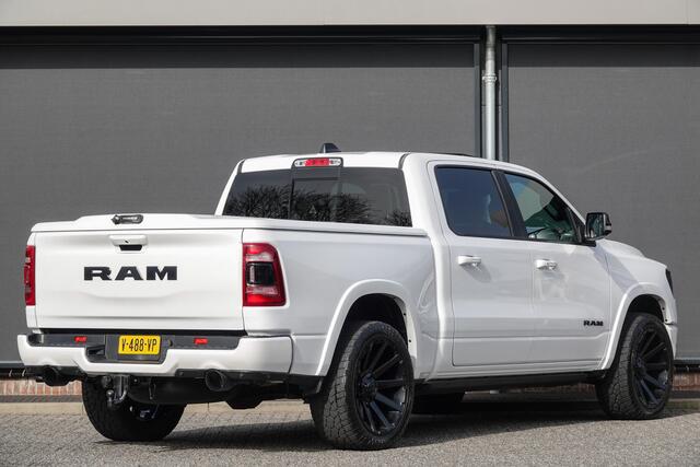 Dodge 1500 Ram 5.7 V8 401Pk 4x4 Crew Cab | Laramie | 360° Camera | Panoramadak | Treeplanken | Trekhaak | 22'' | Ivory White
