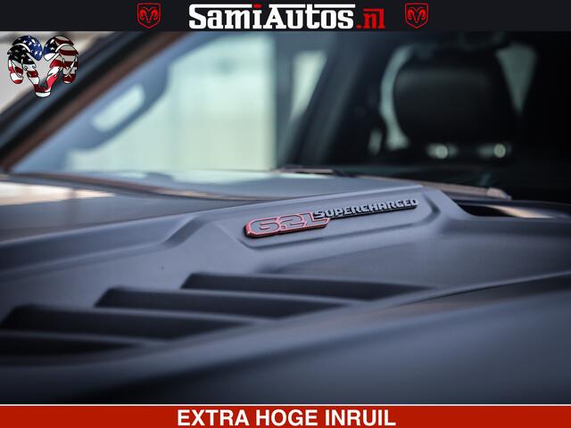 Dodge 1500 Ram TRX 6.2 4X4 | FULL PPF WRAP | HELLCAT | DIGI CLUSTER | RAMBAR | BEADLOCK WHEELS | PANORAMA | HEADUP | 360CAM | 12'' MULTIMEDIA | CARBON PACK | 3500KG | ZEER EXCLUSIEF