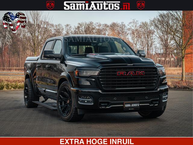 Dodge 1500 RAM Night Premium | Full Option | De Meest Luxe Pick-Up in zijn Klasse | Comfortabele Dubbele Cabine met Royale 5 Zitplaatsen | BPM vrij | Nu Leverbaar uit Voorraad | Voorraad Nr 2200 - 0886