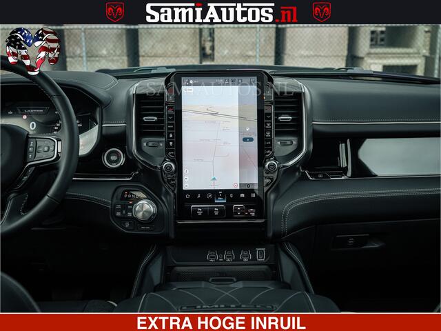 Dodge 1500 Ram Limited Night H.O 540HP 706Nm | Massage + Full Option | De Meest Luxe en Volle Pick-Up in zijn Klasse | Comfortabele Dubbele Cabine met Royale 5 Zitplaatsen | BPM vrij | Nu Leverbaar uit Voorraad | Voorraad Nr 2295 - 8559