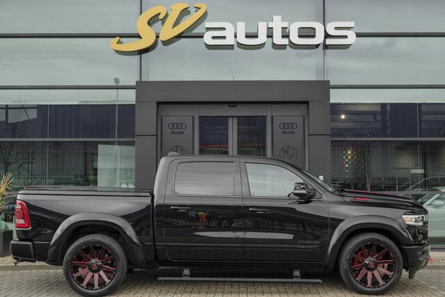 Dodge 1500 Ram 5.7 V8 401pk 4x4 Limited LPG G3 Widebody Black&Red Luchtvering Trekhaak Head-up Harman/kardon Sidebars CUSTOM!!