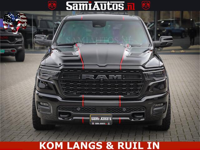 Dodge 1500 Ram Limited Night H.O 540HP 706Nm | Massage + Full Option | De Meest Luxe en Volle Pick-Up in zijn Klasse | Comfortabele Dubbele Cabine met Royale 5 Zitplaatsen | BPM vrij | Nu Leverbaar uit Voorraad | Voorraad Nr 2334 - 5409