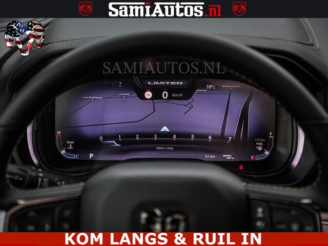 Dodge 1500 Ram Limited Night H.O 540HP 706Nm | Massage + Full Option | De Meest Luxe en Volle Pick-Up in zijn Klasse | Comfortabele Dubbele Cabine met Royale 5 Zitplaatsen | BPM vrij | Nu Leverbaar uit Voorraad | Voorraad Nr 2334 - 5409