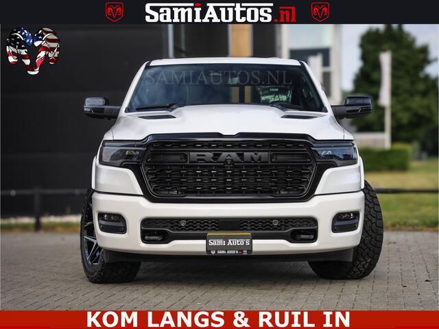 Dodge 1500 Ram Limited Night High Output 540HP 706Nm | Massage + Full Option | De Meest Luxe en Volle Pick-Up in zijn Klasse | Comfortabele Dubbele Cabine met Royale 5 Zitplaatsen | BPM vrij | Nu Leverbaar uit Voorraad | Voorraad Nr 2351 - 7478