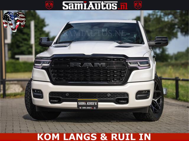 Dodge 1500 Ram Limited Night High Output 540HP 706Nm | Massage + Full Option | De Meest Luxe en Volle Pick-Up in zijn Klasse | Comfortabele Dubbele Cabine met Royale 5 Zitplaatsen | BPM vrij | Nu Leverbaar uit Voorraad | Voorraad Nr 2351 - 7478