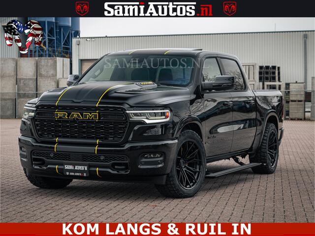 Dodge 1500 Ram Limited Night H.O 540HP 706Nm | Massage + Full Option | De Meest Luxe en Volle Pick-Up in zijn Klasse | Comfortabele Dubbele Cabine met Royale 5 Zitplaatsen | BPM vrij | Nu Leverbaar uit Voorraad | Voorraad Nr 2295 - 8559