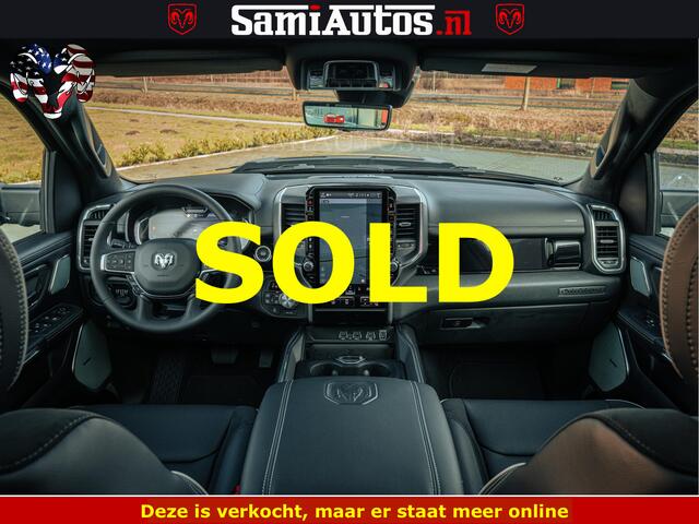 Dodge 1500 RAM Night Premium | Full Option | De Meest Luxe Pick-Up in zijn Klasse | Comfortabele Dubbele Cabine met Royale 5 Zitplaatsen | BPM vrij | Nu Leverbaar uit Voorraad | Voorraad Nr 2200 - 0886