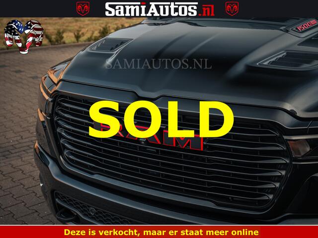 Dodge 1500 RAM Night Premium | Full Option | De Meest Luxe Pick-Up in zijn Klasse | Comfortabele Dubbele Cabine met Royale 5 Zitplaatsen | BPM vrij | Nu Leverbaar uit Voorraad | Voorraad Nr 2200 - 0886