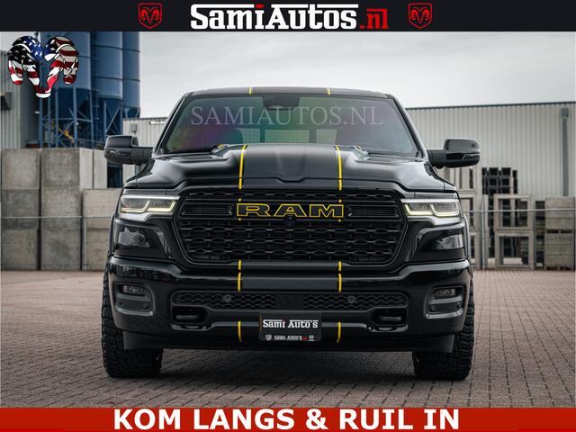 Dodge 1500 Ram LIMITED 5.7 V8 HEMI | Massage + Full Option | De Meest Luxe en Volle Pick-Up in zijn Klasse | Comfortabele Dubbele Cabine met Royale 5 Zitplaatsen | Voorraad Nr 100100 | PRIJS INCL BPM | LEVERTIJD Q3 |Voorraad Nr 100400